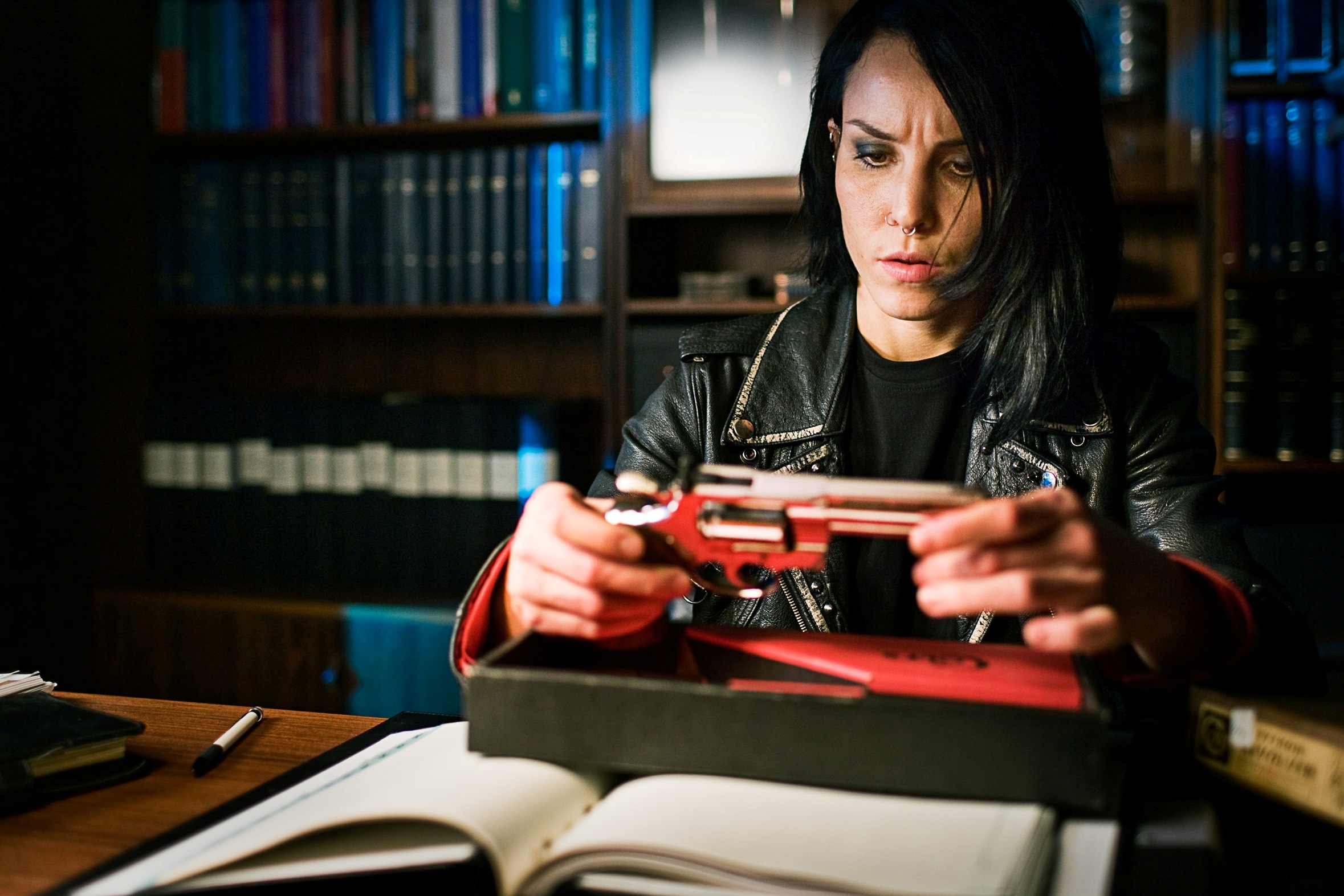 Noomi Rapace som Lisbeth Salander i Flickan som lekte med elden. Foto: Knut Koivisto